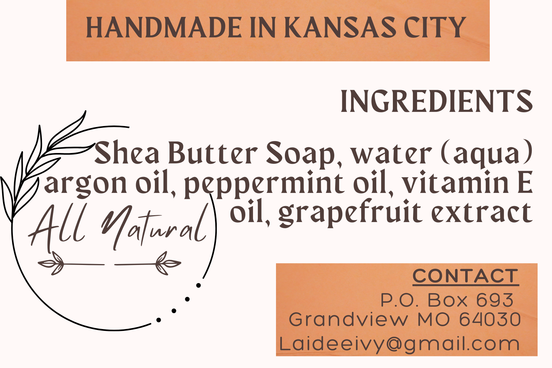Soap Label
